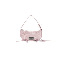 Matin Kim Half Shirring Ribbon Round Bag In Pink (Preorder)