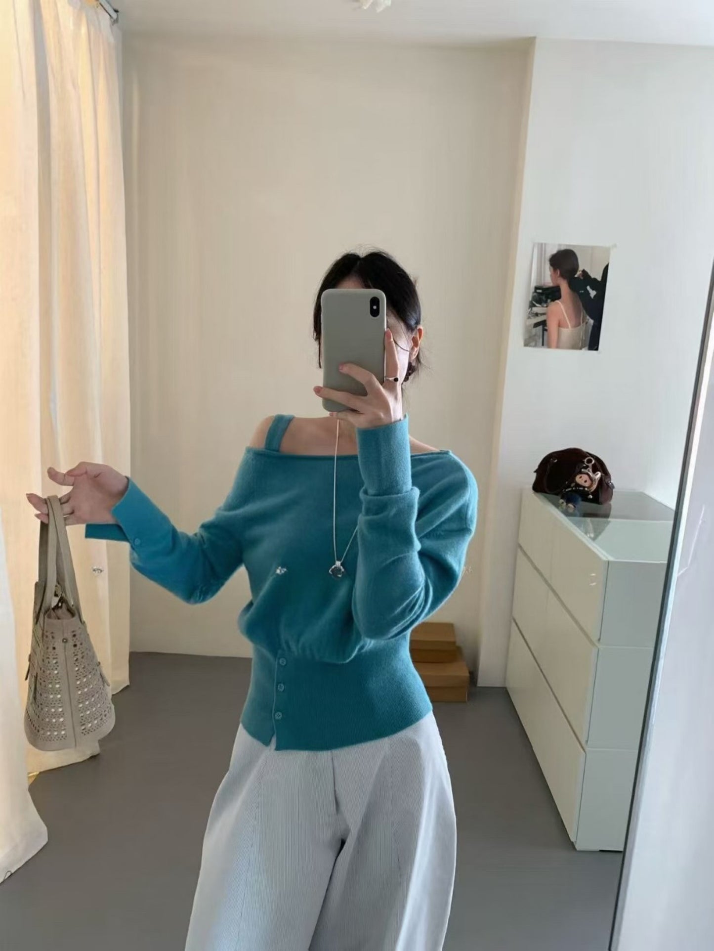 Kelly Designs Off Shoulder Blue Top (Instock)