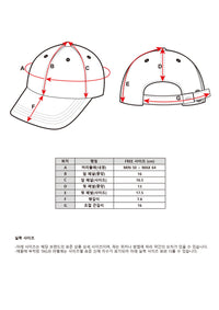 EMIS TONE ON TONE WAPPEN BALL CAP-RED(Preorder)