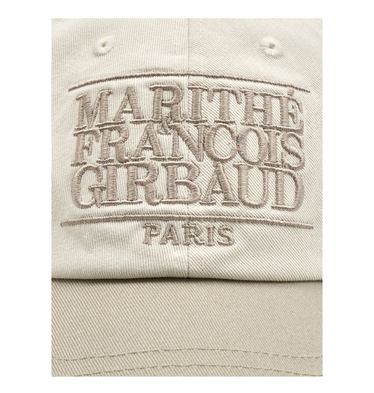 Marithe Classic Logo 6Panel Color Block Cap Beige (Instock)