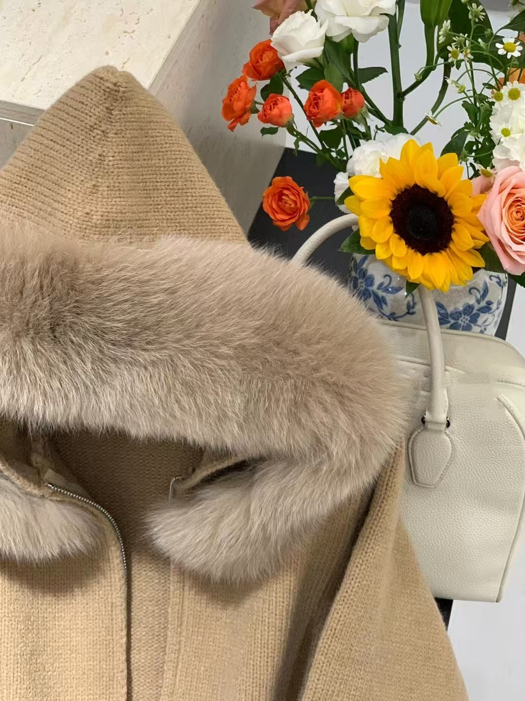 Kelly Designs 9 Colors Fox Fur Zip Up Jacket (Instock)