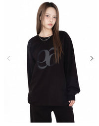 ASON Bebe Oversized Long Sleeve T-Shirt – Black (Instock)