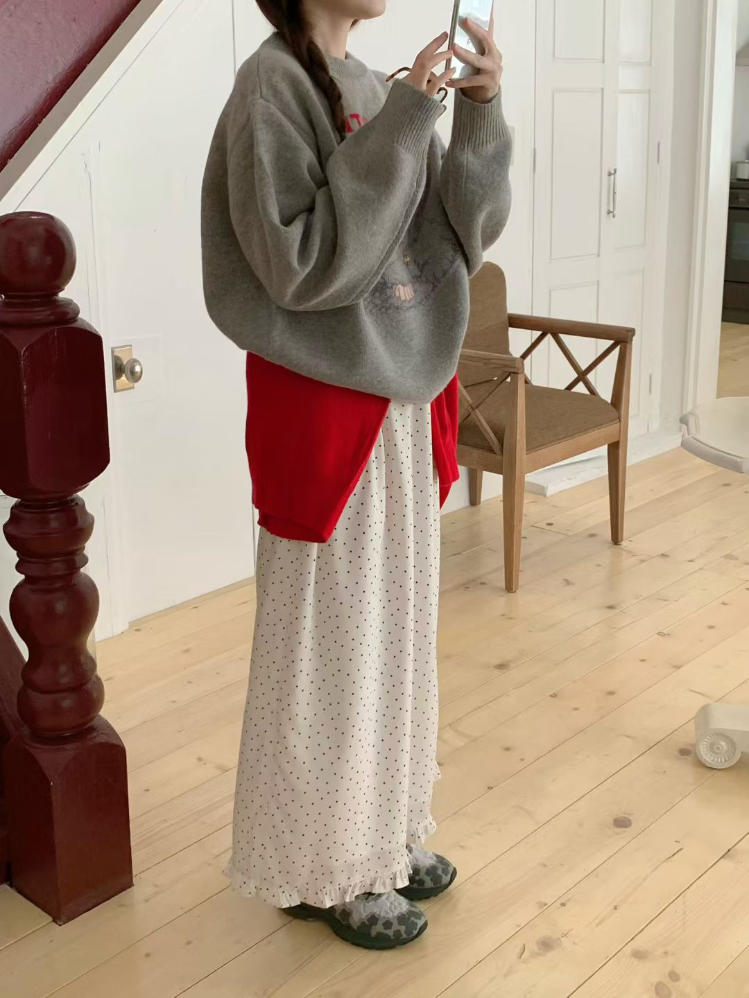 Korean APM Collection Three Colors Puppy Knit Sweater (Instock)