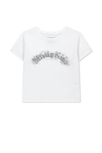 MATIN KIM LOGO CROP TOP IN WHITE (Instock)