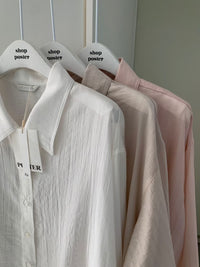 Korean APM Collection Spring Shirt-Khaki/Pink (Instock)