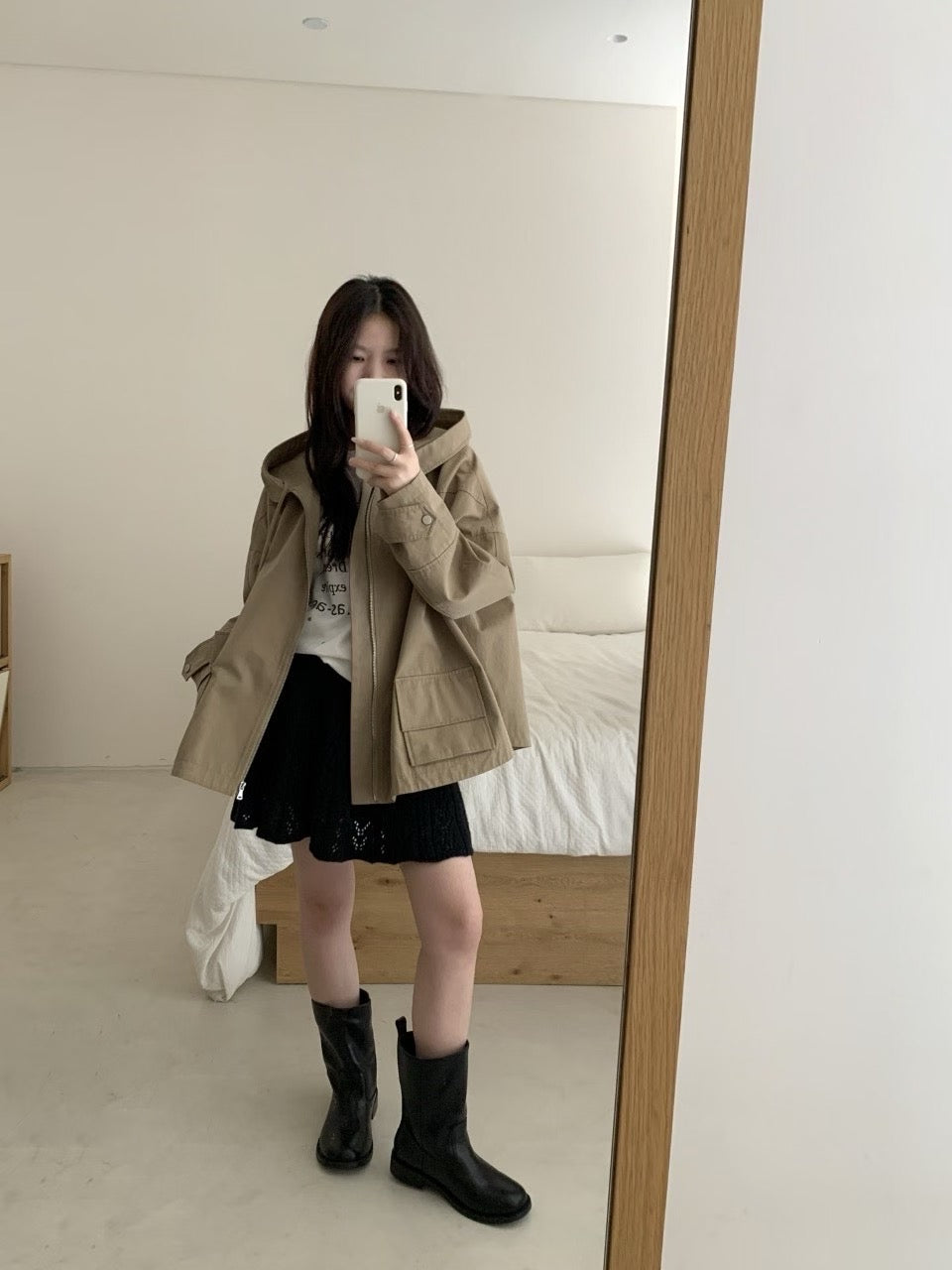 Kelly Designs Oversize Three Colors Hooded Trench Coat (Instock)