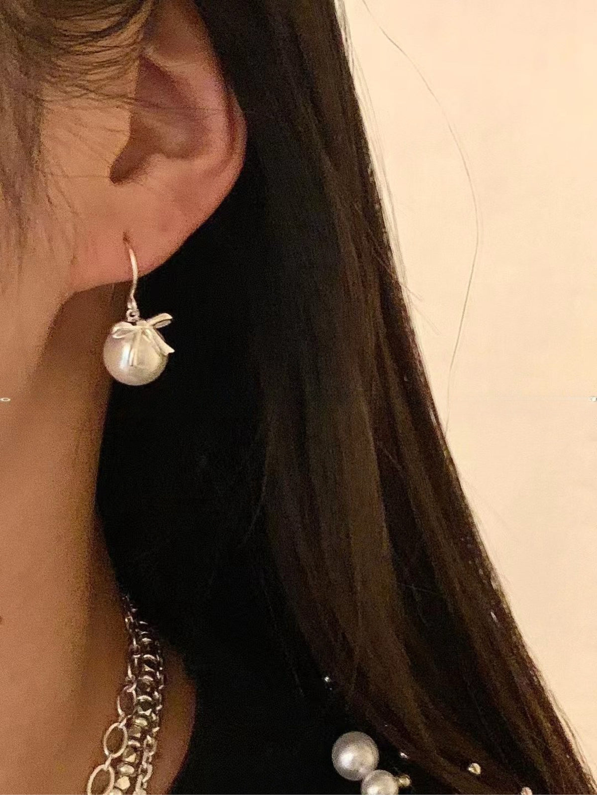 Kelly Designs 925 Silver Elegant Pearl Drop Earrings (Instock)