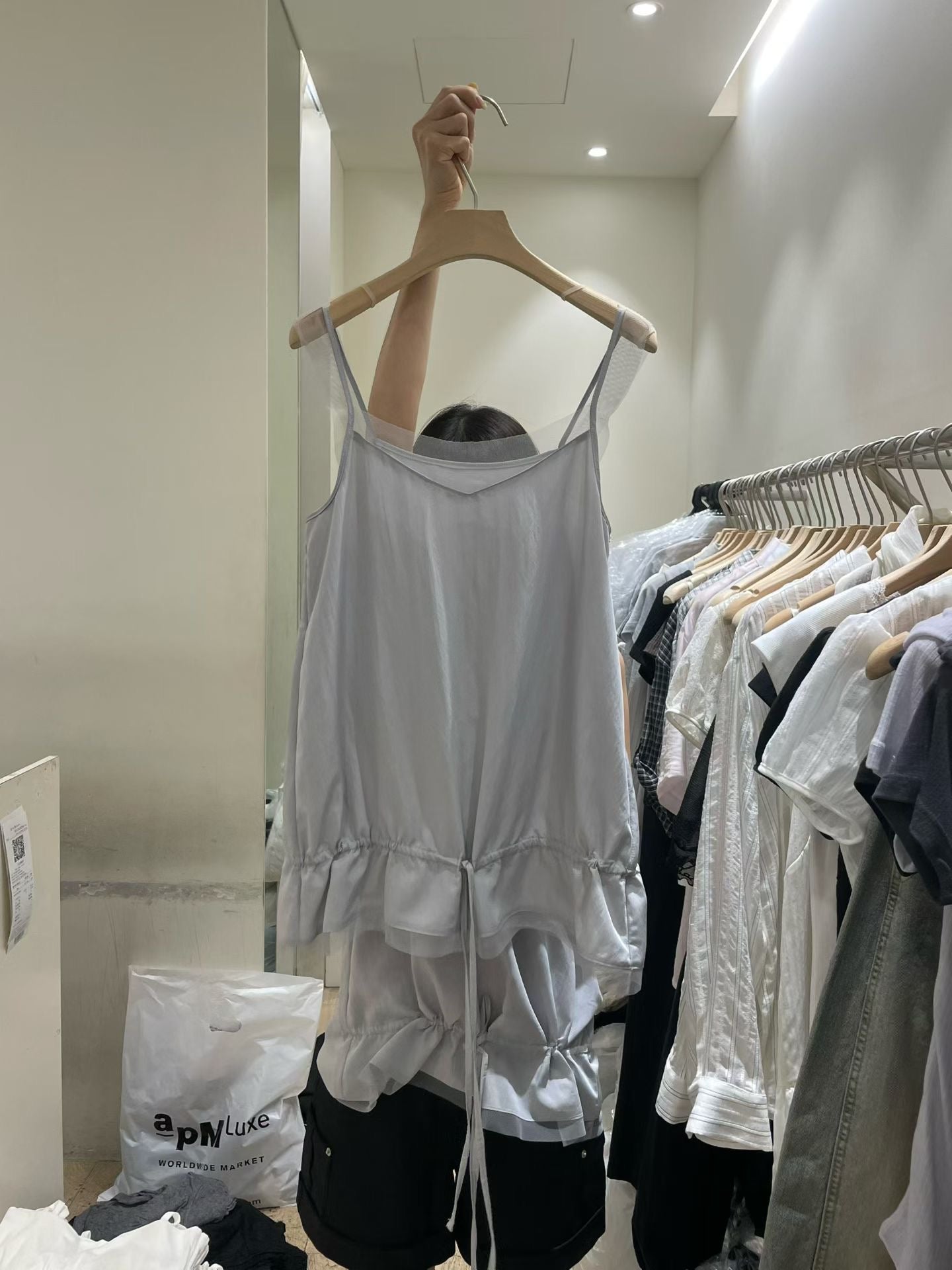 Korean APM Collection Grey Cami Top (Instock)