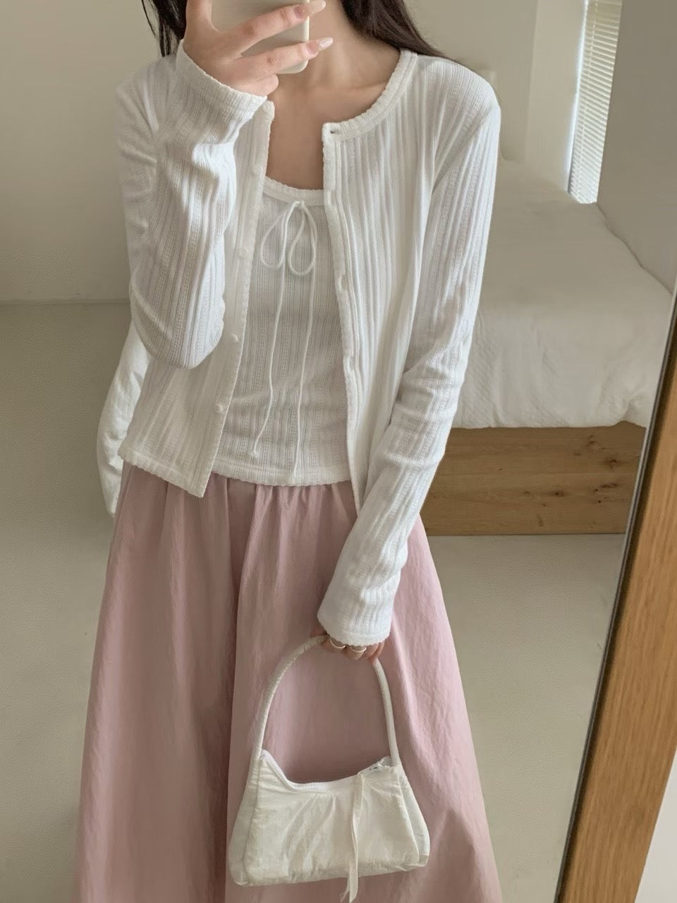 Kelly Designs Five Colors Cami Top and Cardigan Set (Instock)