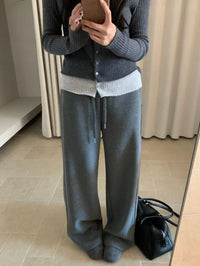 Kelly Designs Three Colors Wool Blend Straight Pants (Instock)