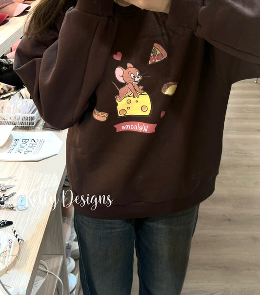 Korean APM Collection Tom&Jerry Fleece Sweatshirt (Instock)