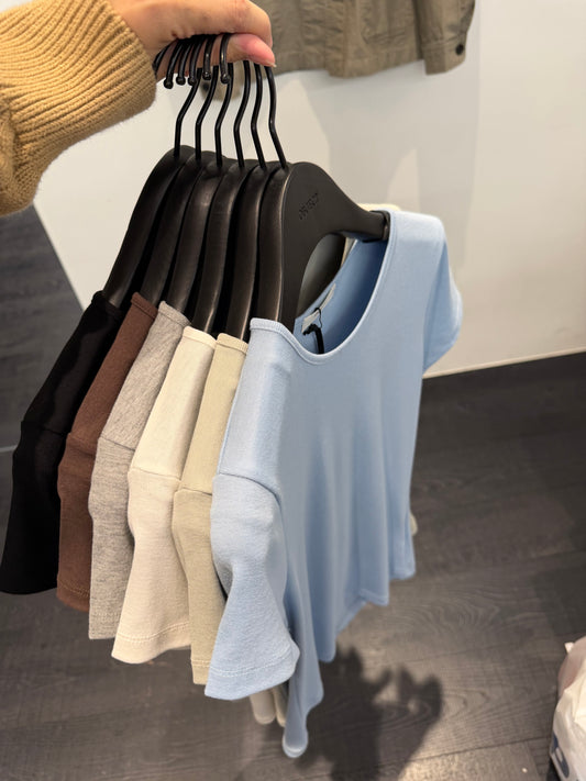 Korean APM Collection Slim Strech Tshirt-6 Colors (Instock)