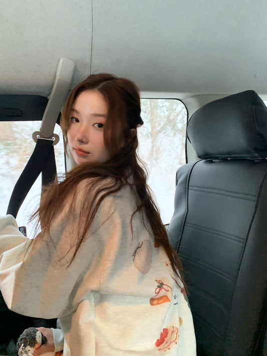 Kelly Designs Fleece-Lined Christmas Sweatshirt – One Size (Instock)