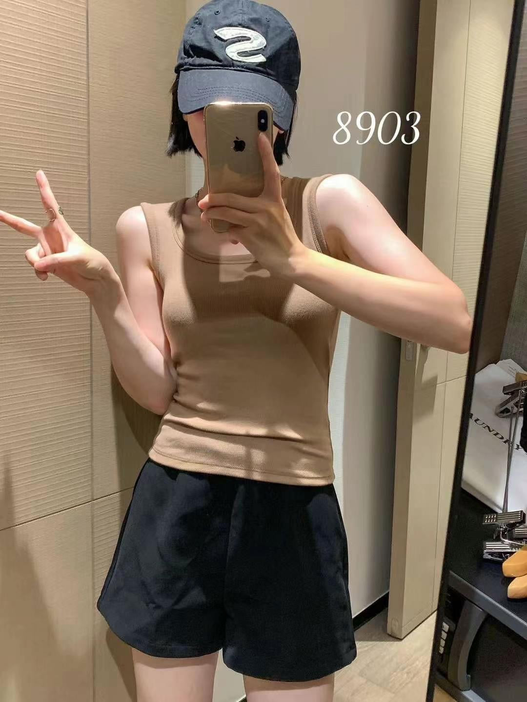 Kelly Designs Soft Ribbed Seamless Tank with Built-In Bra Top (Instock)