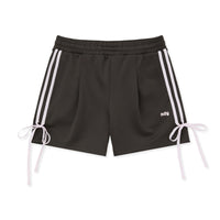 Korean Collection Nerdy 2pcs RIBBON TRACK SHORTS Brown SET (Instock)