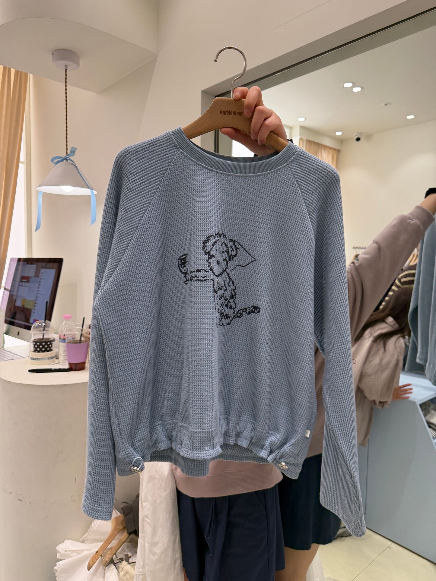 Korean APM Collection Cartoon Blue Sweater (Instock)