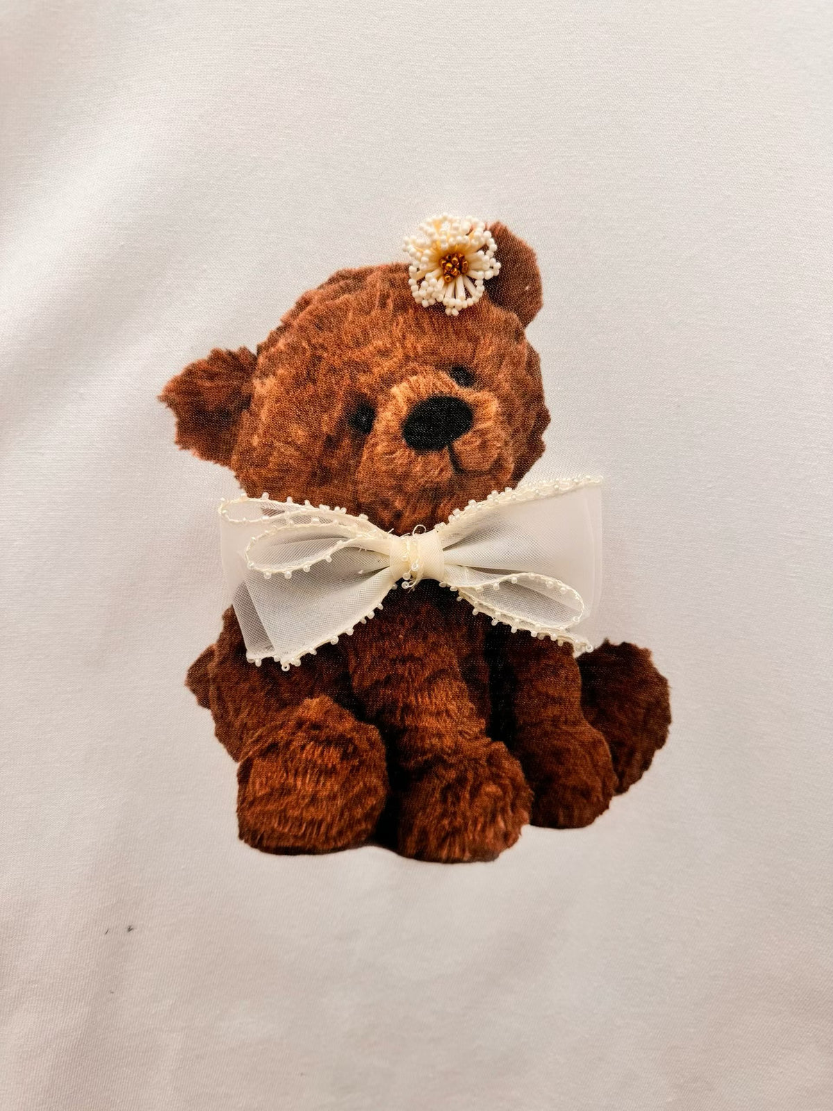 Korean APM Collection Hand Made Bear Tshirt -2 Colors (Instock)