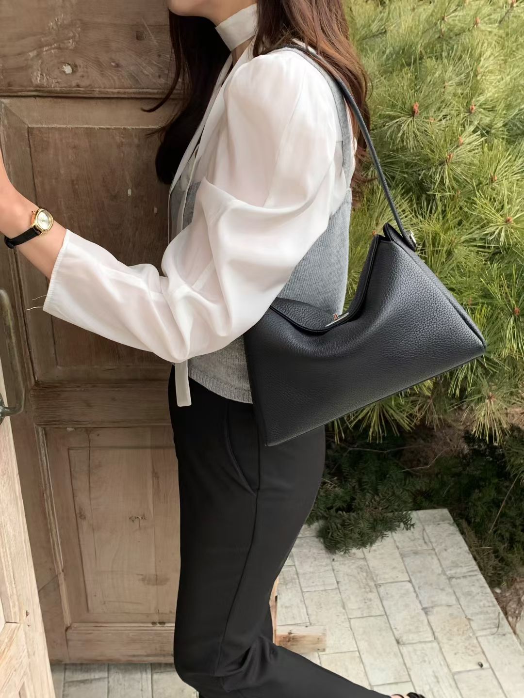 Korean APM Collection Three Colors Leather Bag-2 Straps (Instock)