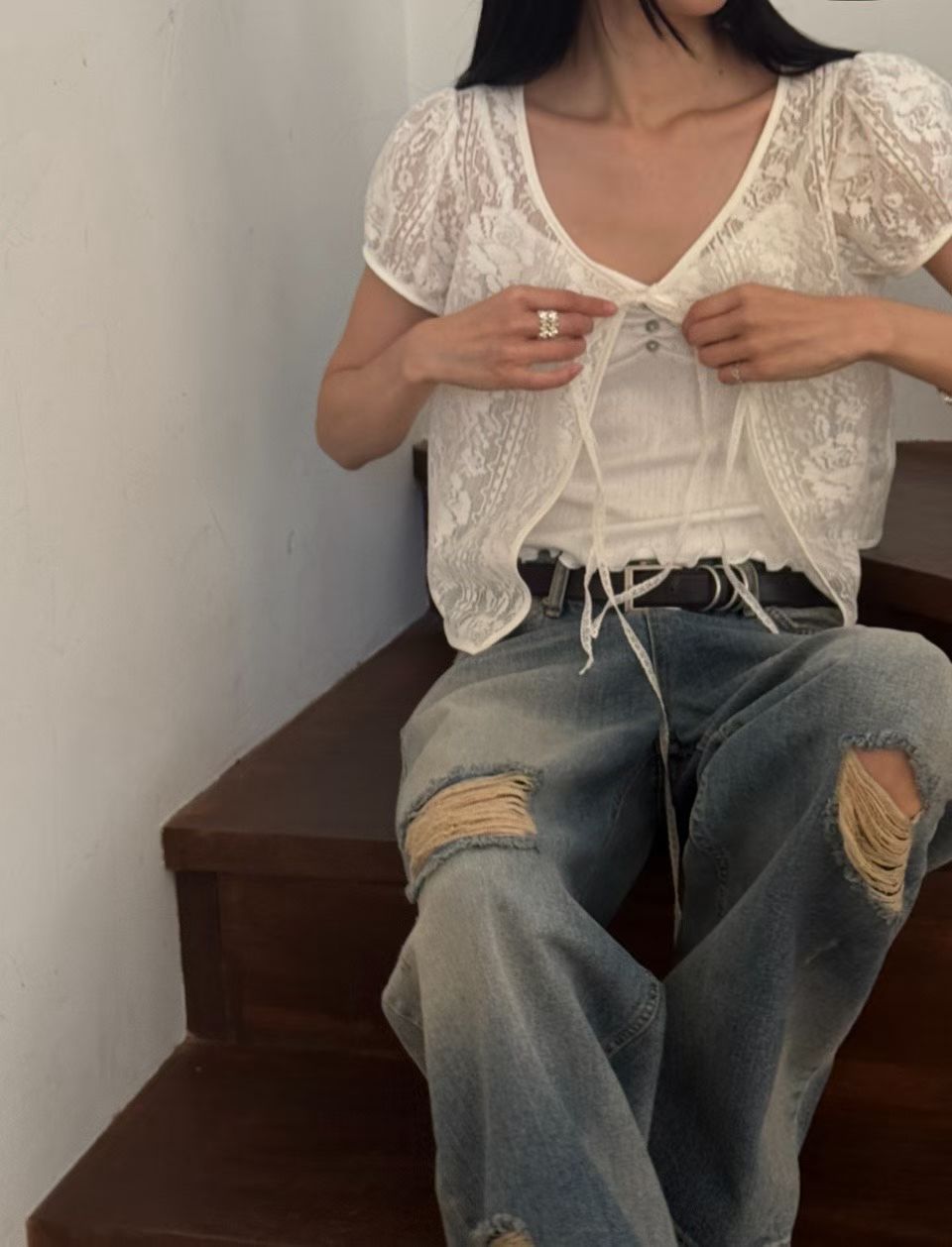 Korean APM collection Lace Shirt (Instock)