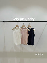 Korean APM Collection Vegetable Round Neck Tank Top - 3 Colors (Instock)