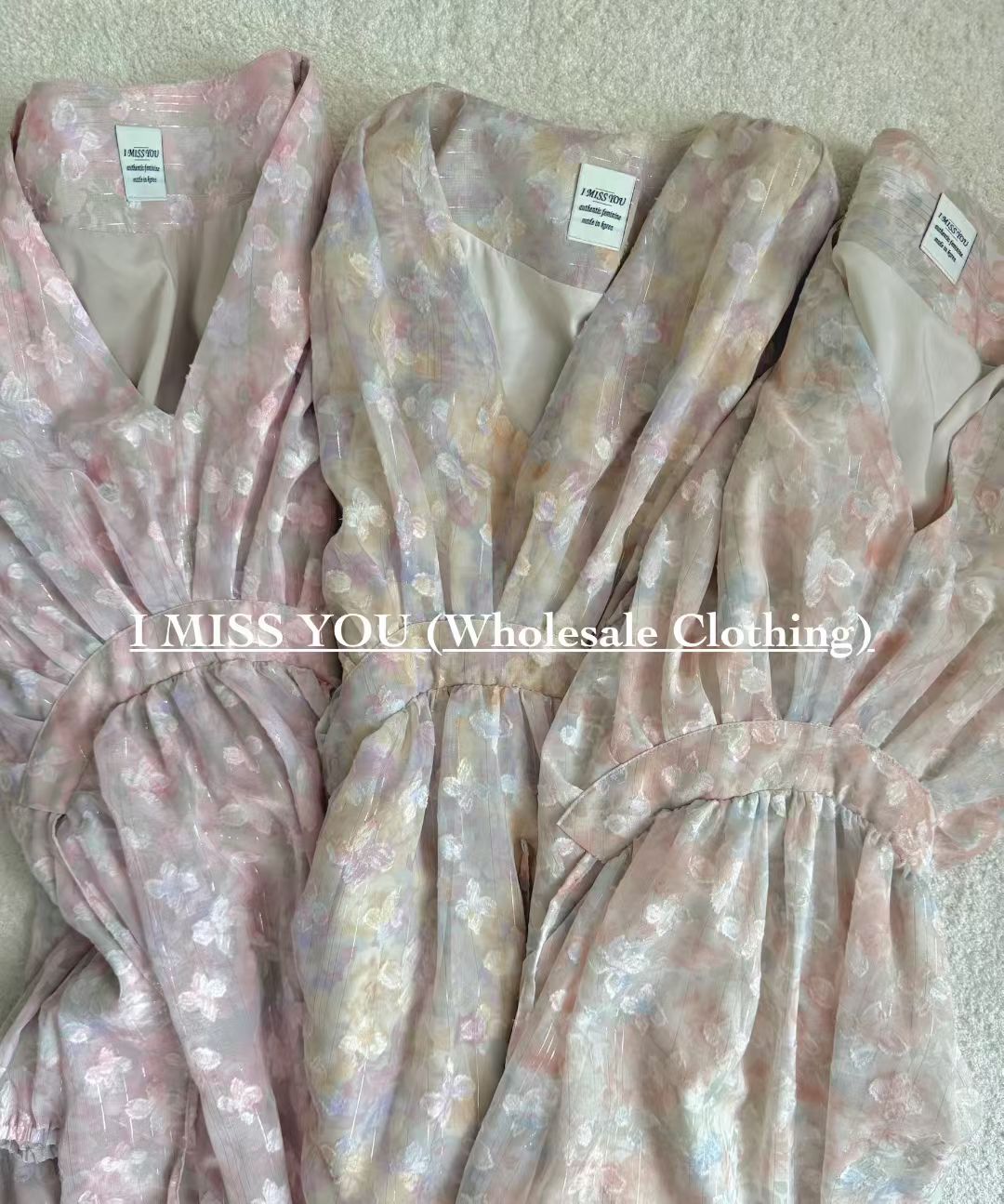 Korean APM Collection I Miss You Beige Dress (Instock)