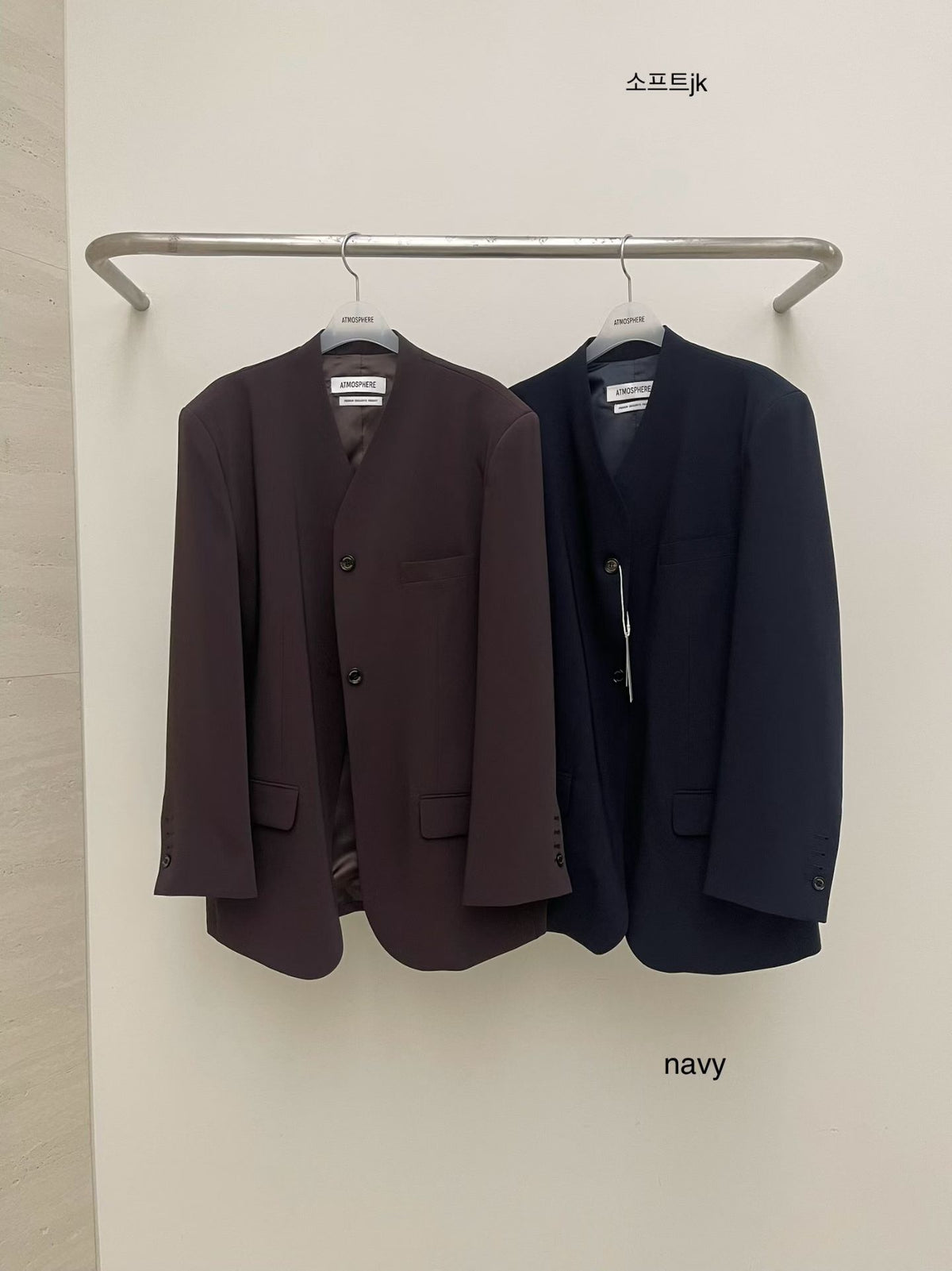 Korean Collection | Minimal Collarless Blazer (Instock)