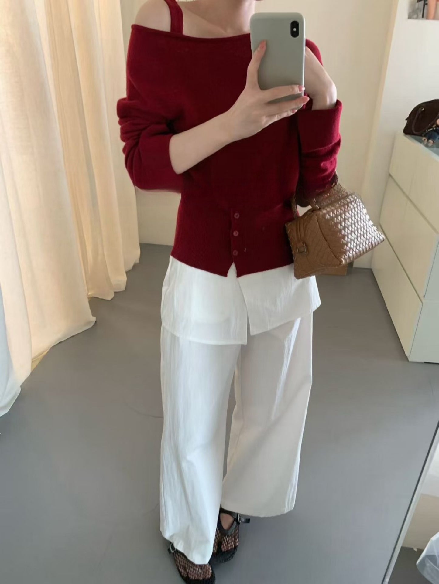 Kelly Designs Off Shoulder Red Top (Instock)