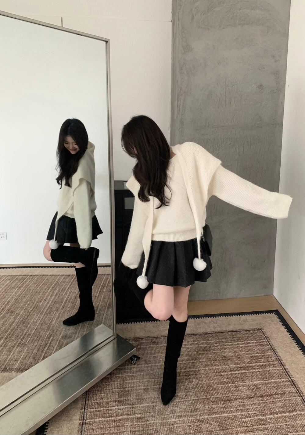 Kelly Designs Sweet White Scarf Set (Instock)