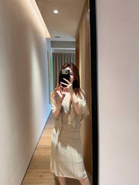 Kelly Designs : Tenue haut et jupe style "Old Money" (En stock)