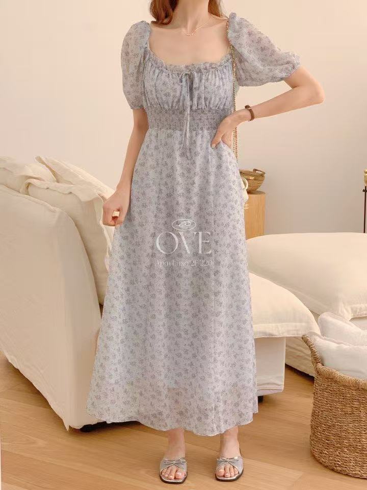 Korean APM Collection Blue Flower Dress (Instock)