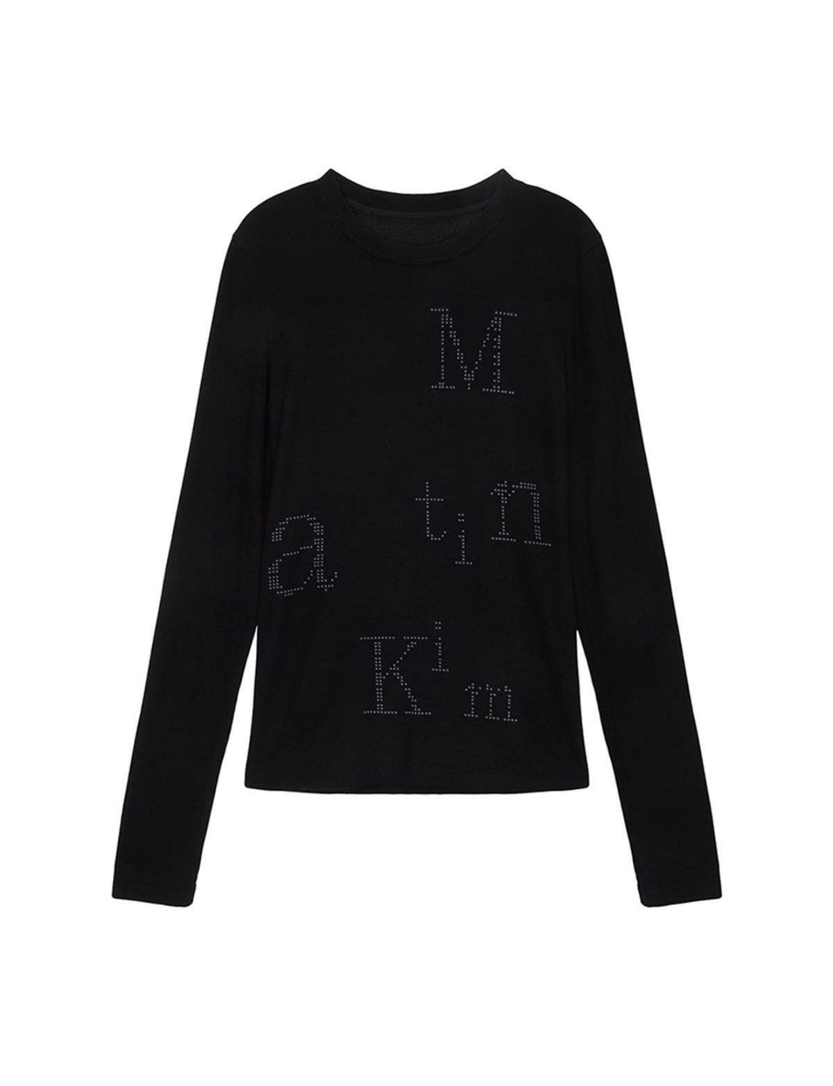 Matin Kim Dot Graphic Logo Lettering Top (Instock)