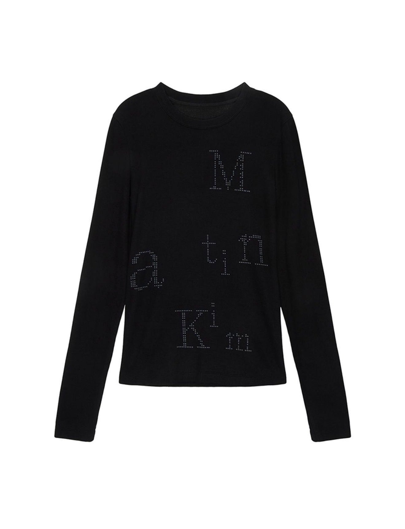 Matin Kim Dot Graphic Logo Lettering Top (Instock)