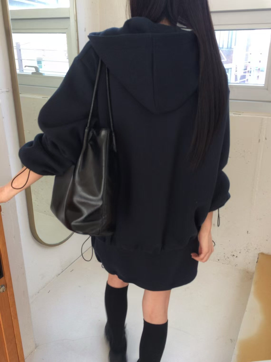 Korean APM Collection Spring Casual Skirt-Navy/Grey (Instock)