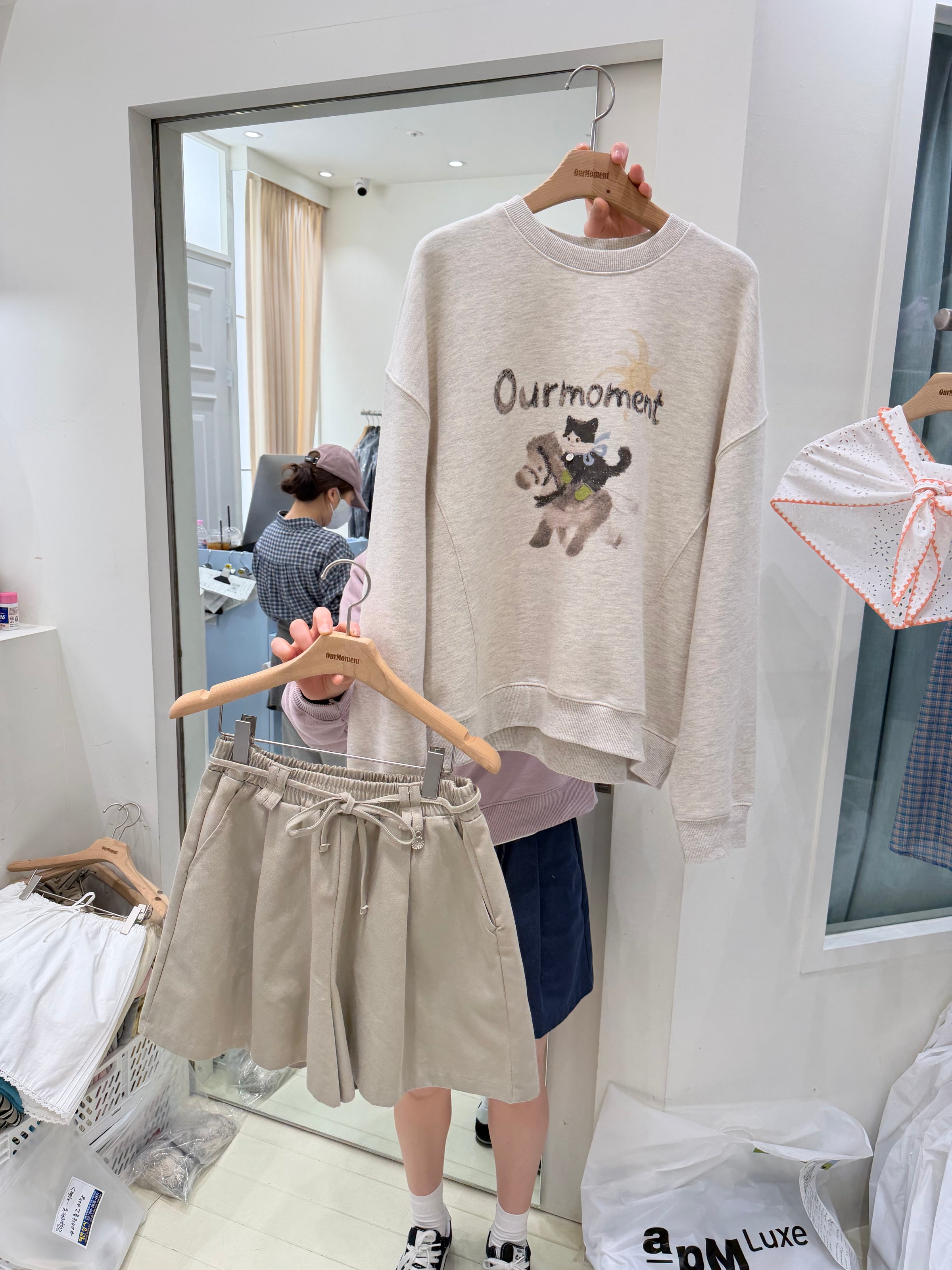 Korean APM Collection Khaki Shorts (Instock)