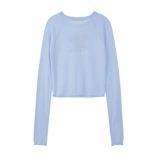 Rest&Recreation RAGLAN LONG SLEEVE KNIT - Blue (Preorder)