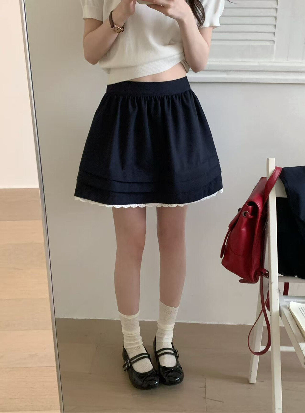 Kelly Designs Lace Layer Skirt-2 Colors（Instock)