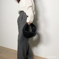 Korean APM Collection BUCKS&LEATHER Black Leather Bag (Instock)