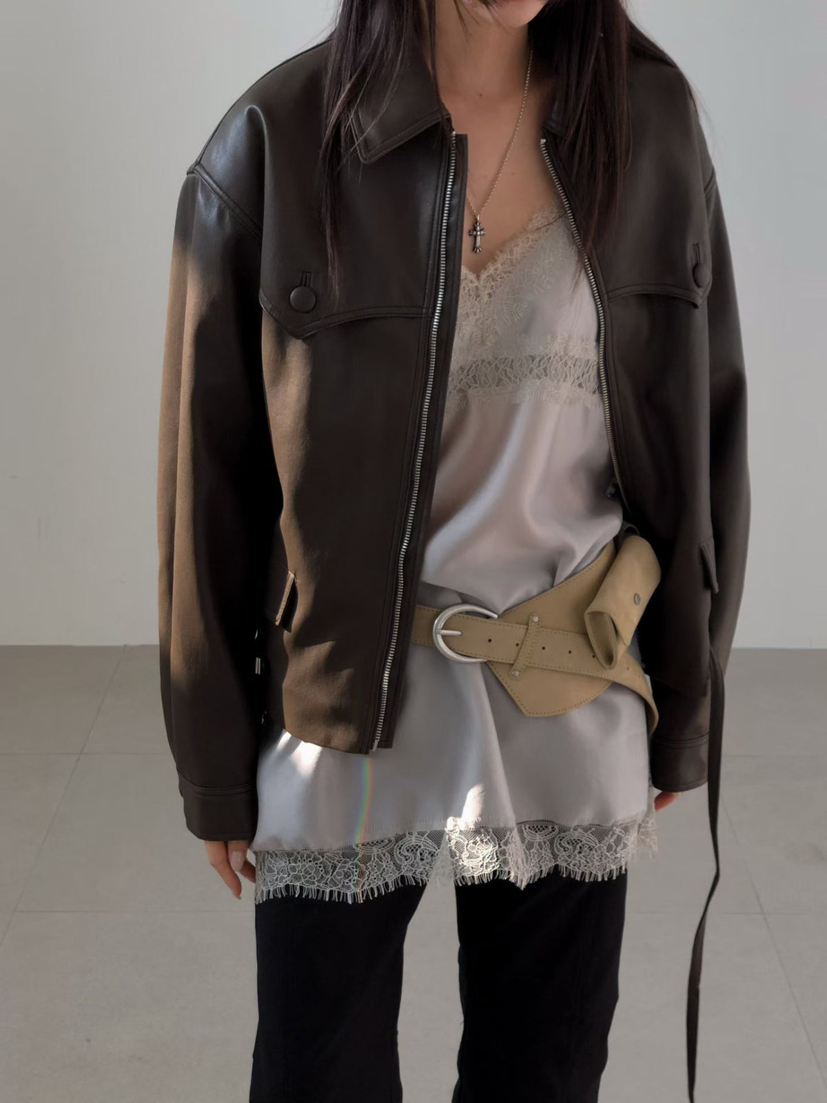 Korean APM Collection Real Leather Jacket (Instock)