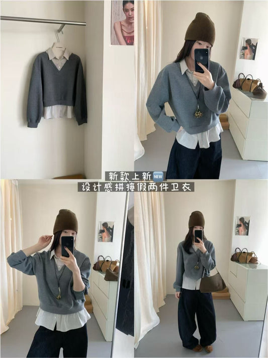 Kelly Designs Fake 2pcs Sweatshirt (Instock)