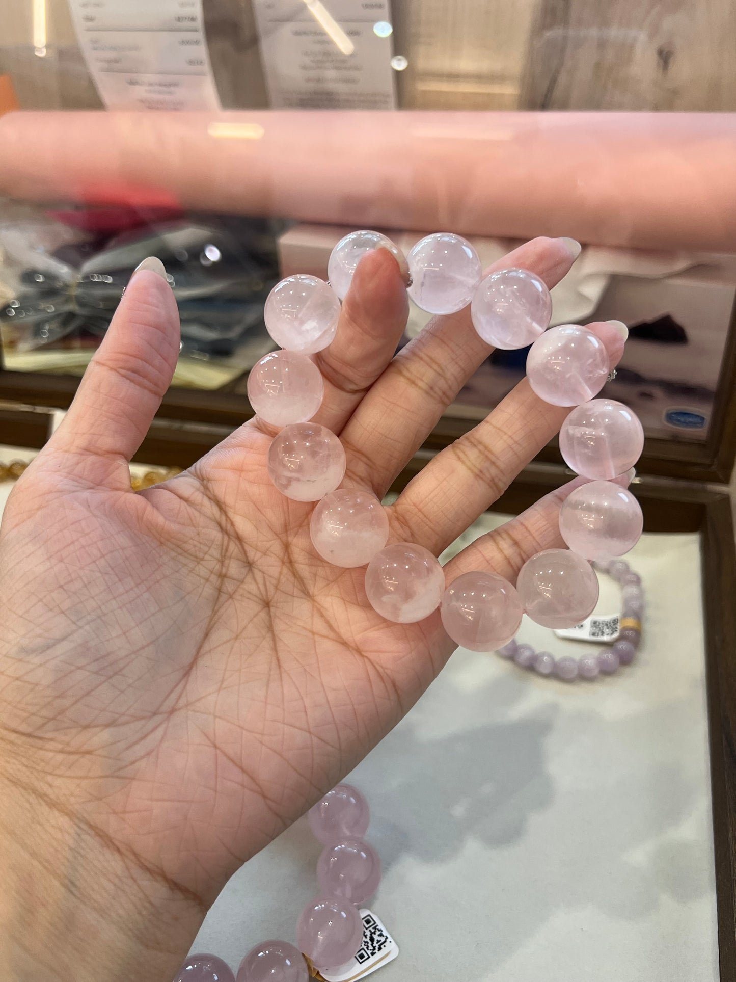 Kelly Designs Natural Pink Crystal Bracelet (Instock)