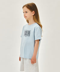 Marithe KIDS CLASSIC LOGO TEE light blue (Instock)