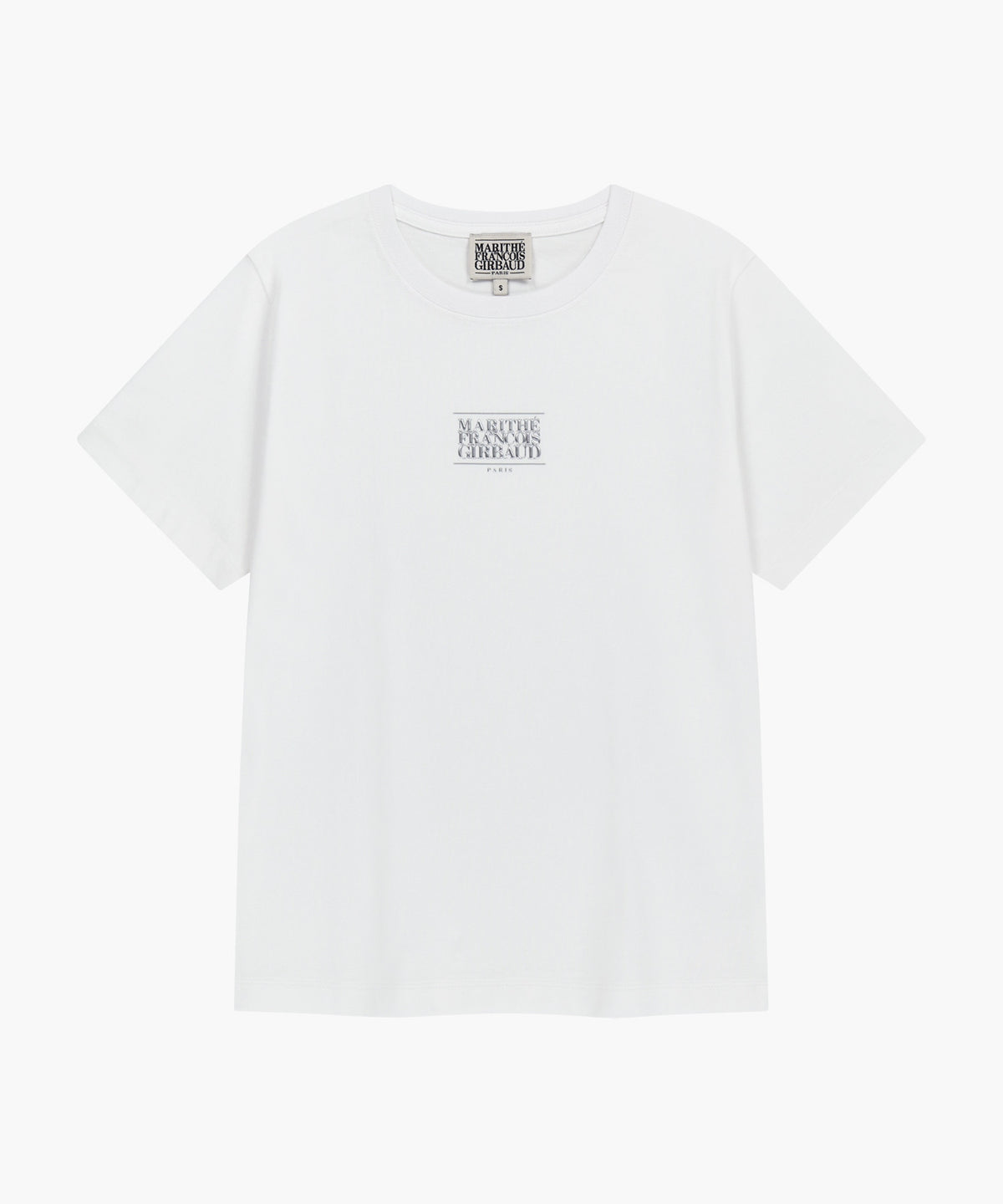 Marithe W SMALL CLASSIC LOGO TEE white (Instock)