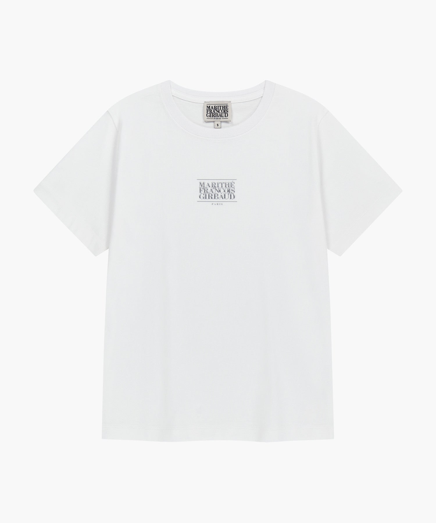 Marithe W SMALL CLASSIC LOGO TEE white (Instock)