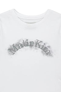 MATIN KIM LOGO CROP TOP IN WHITE (Instock)