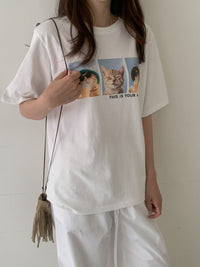 Korean APM Collection Kittens Tshirt-3 Colors (Instock)