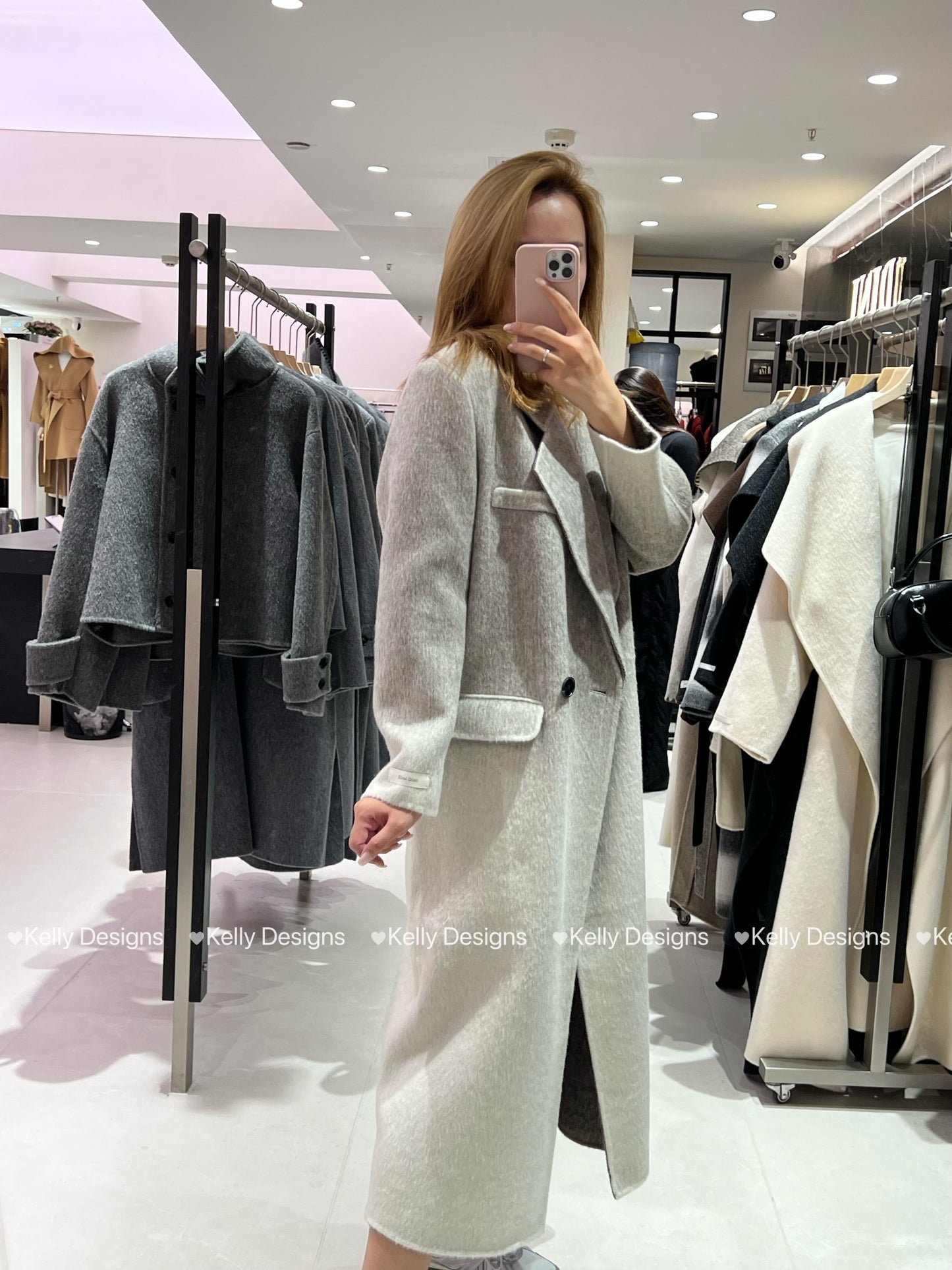 Kelly Designs Gradient Wool&Cashmere Coat (Instock)