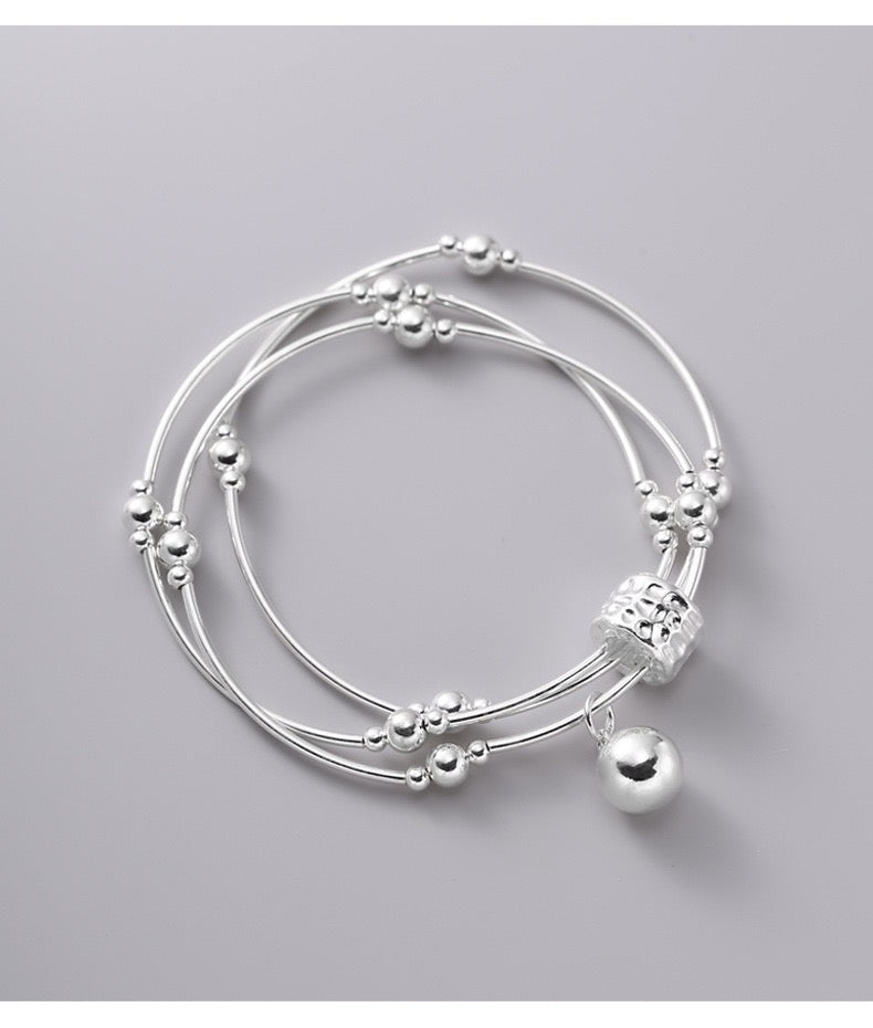 Kelly Designs Silver “Triple”Bracelet (Instock)