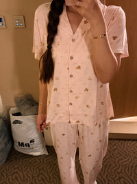 Korean APM Collection 2Pcs Pink Pajamas (Instock)