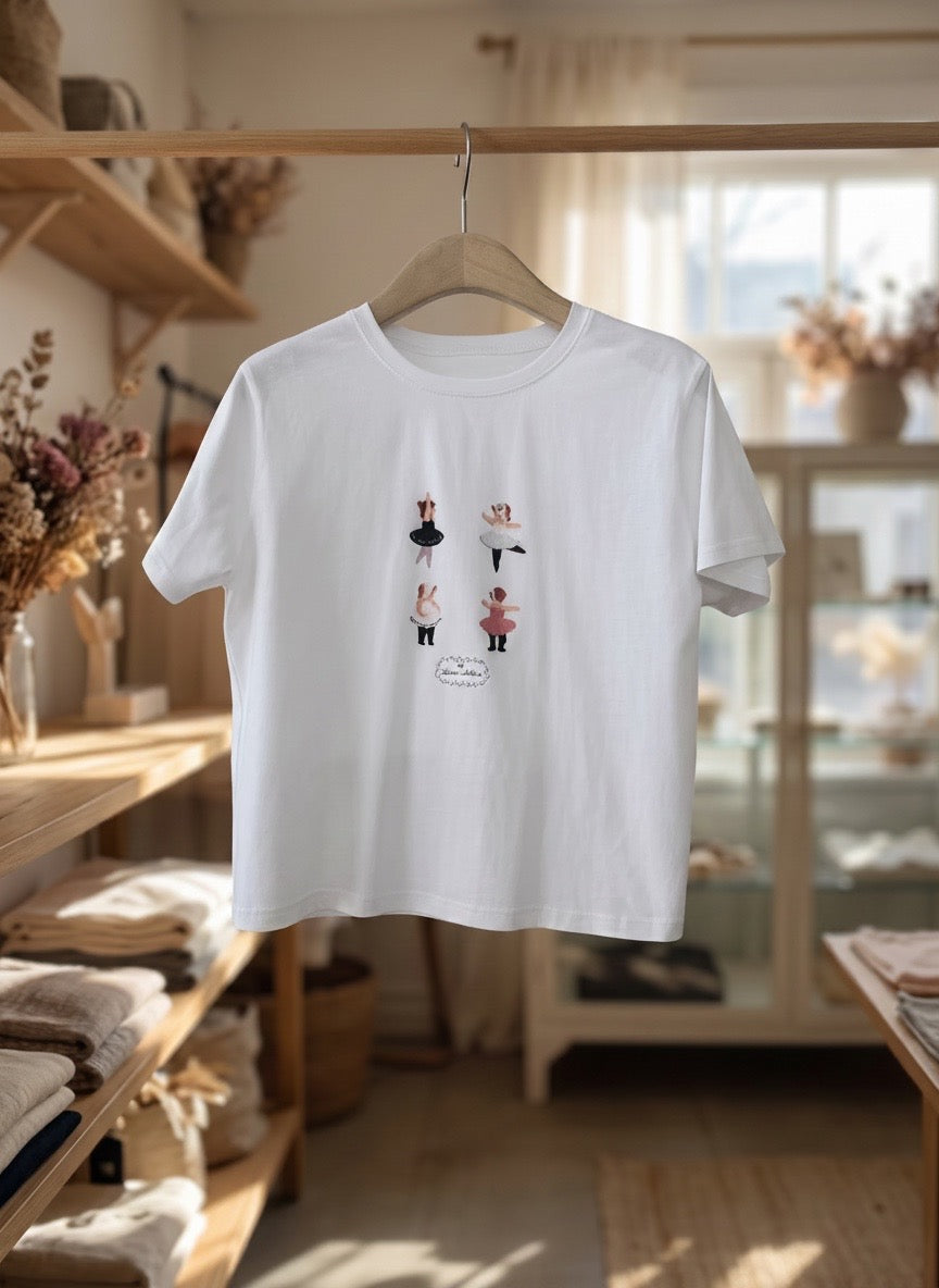 Kelly Designs Ballet Girls White Tshirt（Instock)