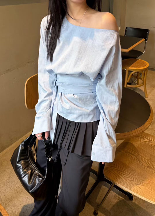 Korean APM Collection Blue Shirt  (Instock)